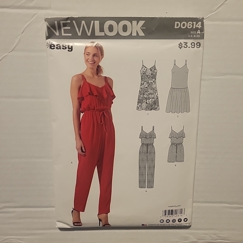 New Look Women's Bold Red Ruffle Jumpsuit